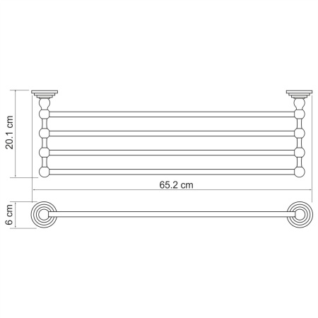 Полка для полотенец Ammer K-7011