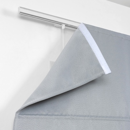 Римская штора с бахромой, Фортуна Blackout на ВМ, цвет светло-серый