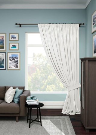 Портьера на тесьме "Avery" 200х280 белый