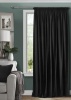 Штора на тесьме 250х300 Pudra с подхватом цвет черный