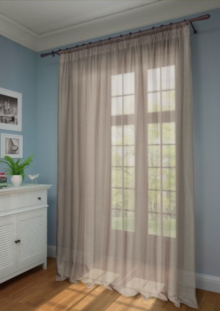 Штора для кухни Basicos-XL 300х275 коричневый