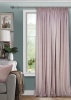 Штора на тесьме 250х300 Pudra с подхватом цвет нежно-розовый