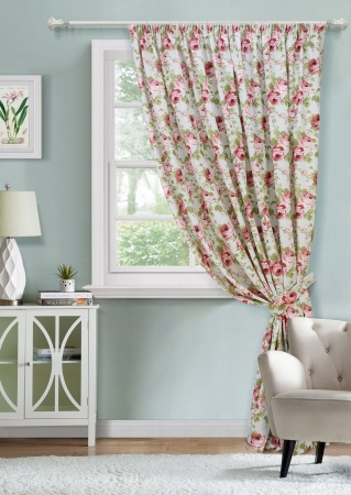 Штора на тесьме "Isadora" 220х270 цветы