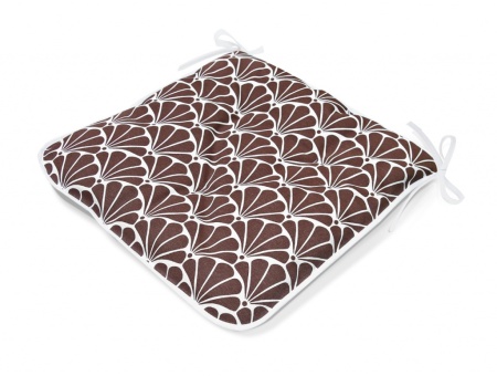 Сидушка на стул с завязками 40x40 см Brown Garden с принтом