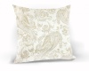Подушка декоративная на молнии 40х40 см Paisley цвет светло-бежевый