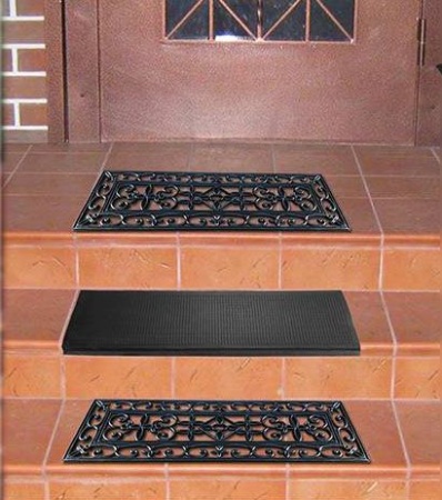 Коврик Vortex резиновый 25х75 на ступеньку грязесборный