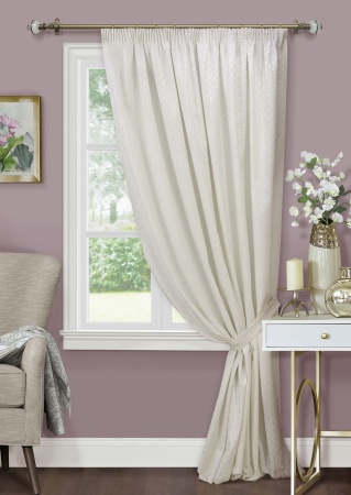 Штора на тесьме "Любава Lubawa" 220х270 белый