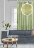 Портьера "Matiz", на петлях 148х300 цвет зеленый