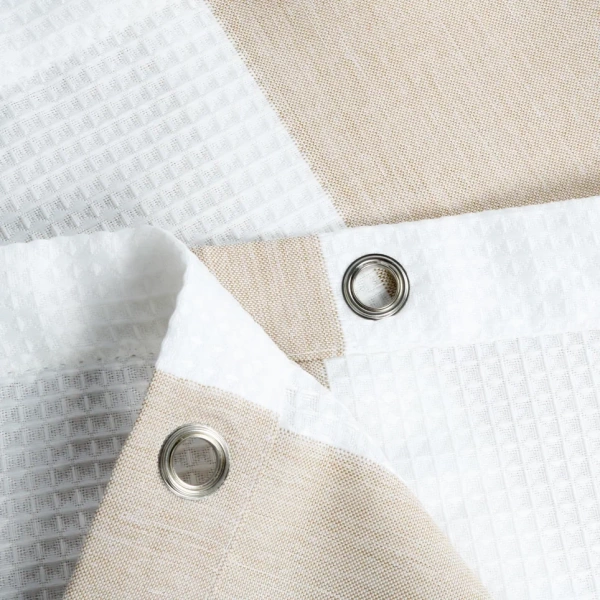 Шторка для ванной Fixsen Vafel, бежевая