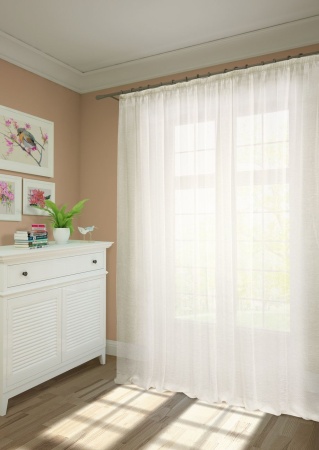 Тюль на тесьме 600х275 см Cresh - XL цвет экрю