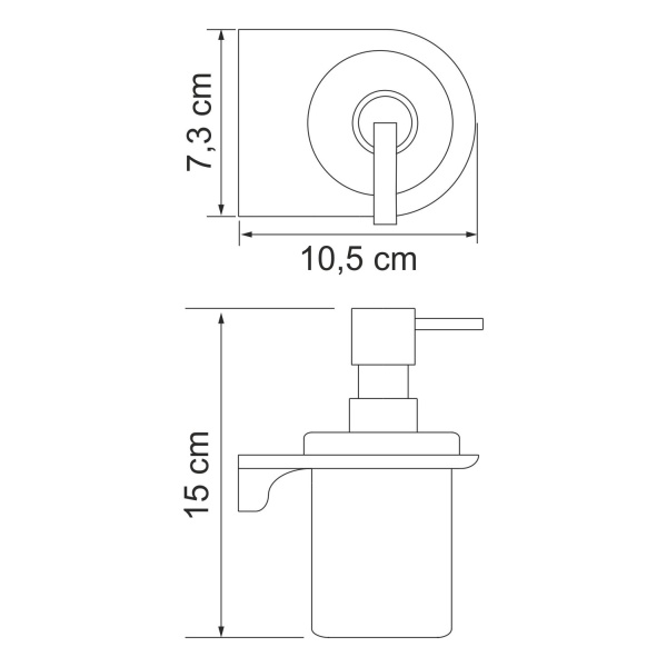 Дозатор для жидкого мыла Kammel K-8399WHITE