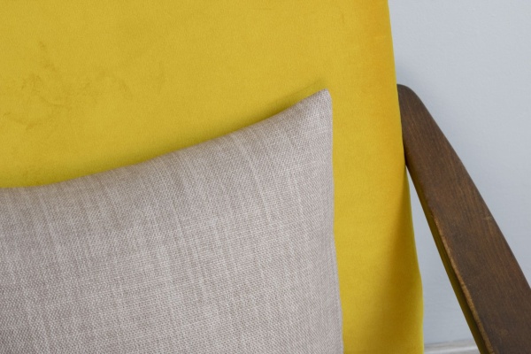 Подушка декоративная на молнии 40х40 см Dimaut Lux цвет нюдовый