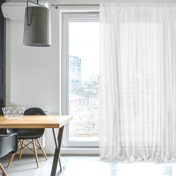 Тюль на тесьме 450х275 см Oriana-SH цвет белый