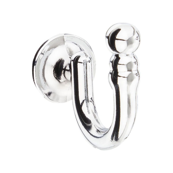 Крючок для шторного подхвата Шарик, Хром (2 шт)