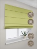 Римская штора на верёвочном механизме, Blackout, цвет светло-зеленый