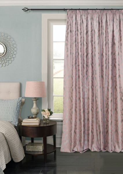 Портьера на тесьме "Афина Afina" 220х270 розовый