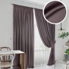 Комплект штор "Lindor-SH" 2 шторы 220х270, тюль 450х270 коричневый