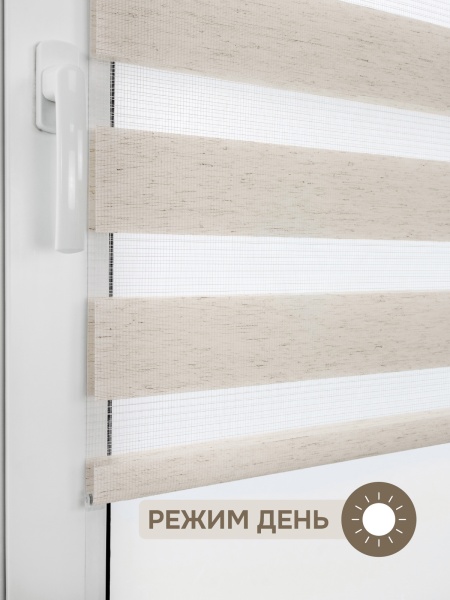 Миниролло "День-Ночь", лён