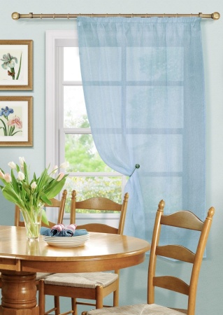Штора для кухни Basicos 135х170 светло-синий