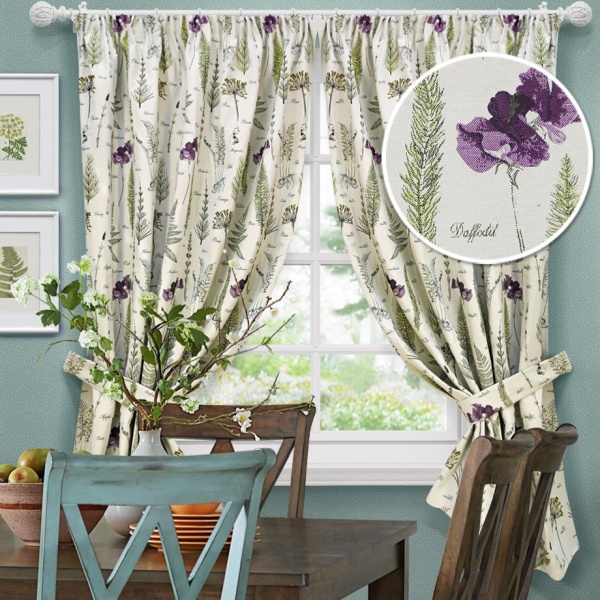 Комплект штор на тесьме "Botany" 2 шторы 136x175см