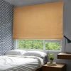 Римские шторы блэкаут на веревочном механизме цвет солнечный