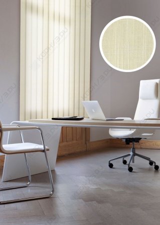 Ламели для вертикальных жалюзи УЮТ Шантунг 180 см цвет светло-бежевый (5 шт)