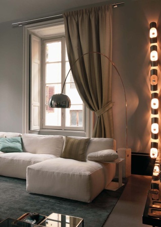 Портьера на тесьме "Meola" 136х270 коричневый