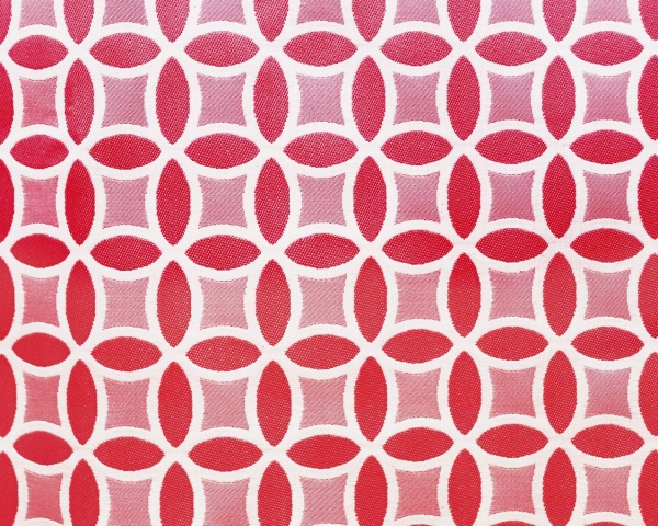 Комплект штор на тесьме "Lubawa" 2 шторы 200х270, тюль 450х270 красный