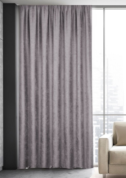 Штора на тесьме "Велюр", 200х285 см, цвет морон