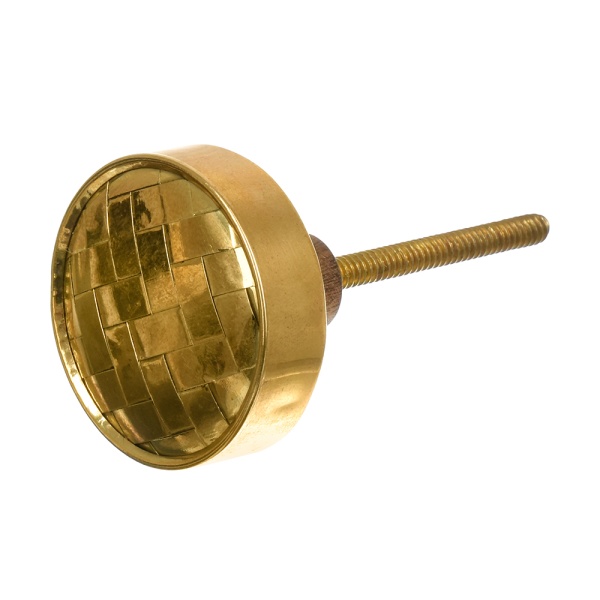 Ручки деревянные для мебели Золотой слиток цвет золотой (6 шт)