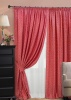 Комплект штор на тесьме "Domino" 2 шторы 200х270, тюль 450х270 красный