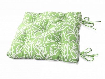 Подушка на стул, "Green Corals"