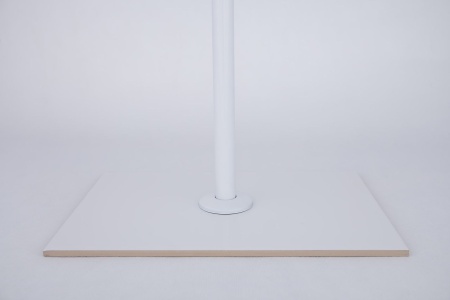 Карниз для ванной 170x75см (Штанга 20мм) Г-образный, угловой. Усиленный. Белый