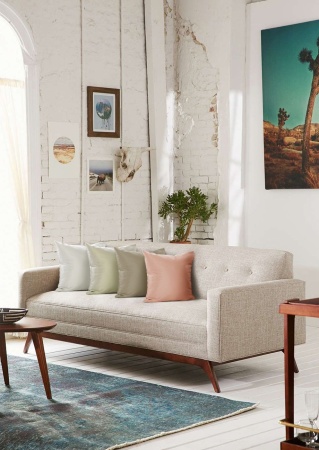 Подушка декоративная на молнии 40х40 см Caprise цвет бежевый