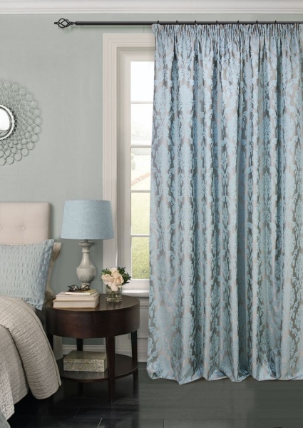 Портьера на тесьме "Afina" 220х270 синий