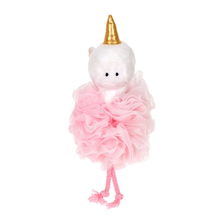 Мочалка для нежной и чувствительной кожи "Единорожка", 17х12 см, soft, для бани и сауны "Банные штучки"