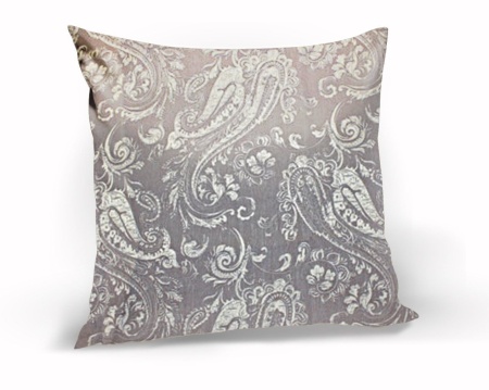 Подушка декоративная на молнии 40х40 см Paisley цвет серый