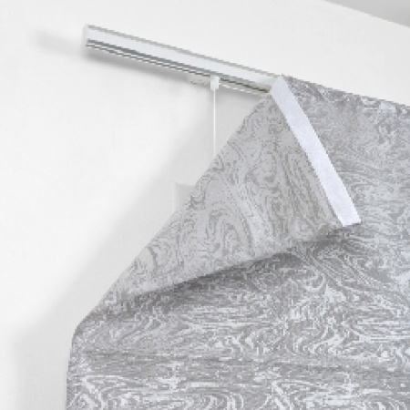 Римская штора с бахромой, Сиеста цвет серый