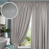 Комплект штор на тесьме "Pudra" 200х270 светло-серый