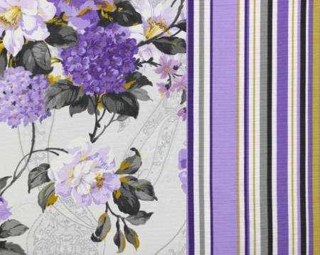 Комплект штор на тесьме "Melodia Raya" 2 шт 170x175см фиолетовый