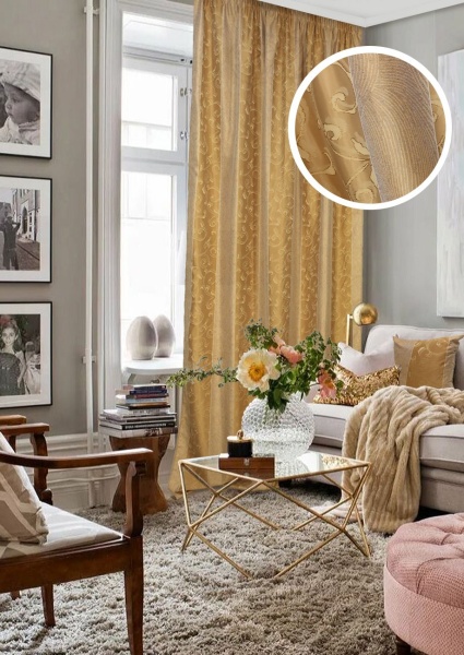 Штора на тесьме "Arabella" 150x270 коричневый