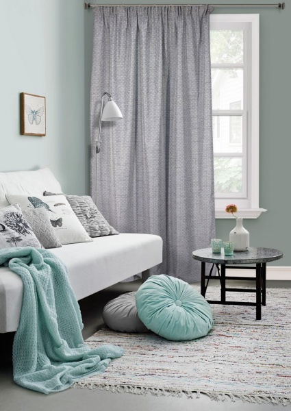 Портьера на тесьме "Амрум Amrum" 146х270 светло-серый