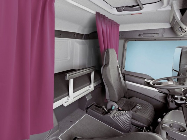 Комплект автоштор и карниза спального места Блэкаут - авто SK 240х160 (цвет: Бордовый)