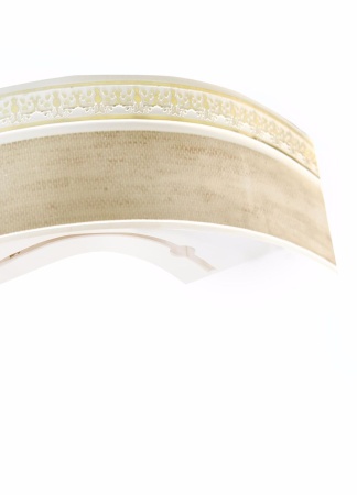 Потолочный карниз Классика, 2-х рядный, Лен Дамаск