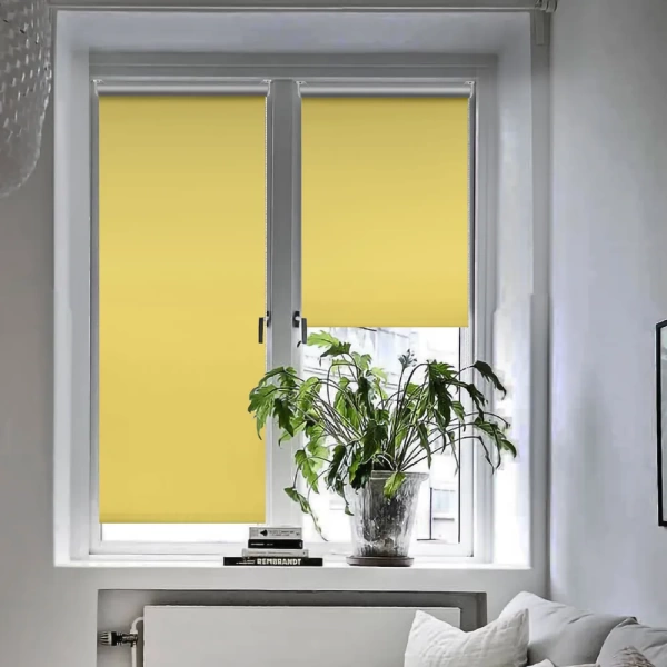 Рулонные шторы блэкаут silverback цвет лимон Рулонные шторы блэкаут silverback цвет лимон