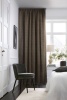 Штора на тесьме 160х260 см Ливит с подхватом цвет черно-бежевый
