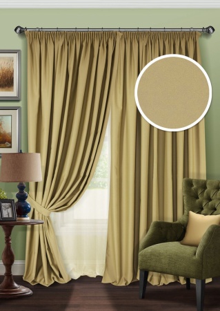 Комплект штор Блэкаут "Blackout-SH" 2 шт 220х280/500х280 светло зеленый