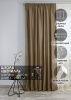 Штора на тесьме "Шенилл" 200х270 цвет бежевый