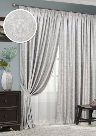 Комплект штор на тесьме "Rebecca" 2 шторы 200х270, тюль 450х270