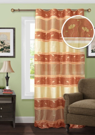 Штора на тесьме 150х269 см Artemide цвет коричневый